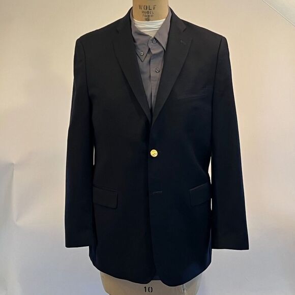Michael‎ Kors Black Blazer 100% Wool with Gold Buttons Size 20R - Picture 1 of 16